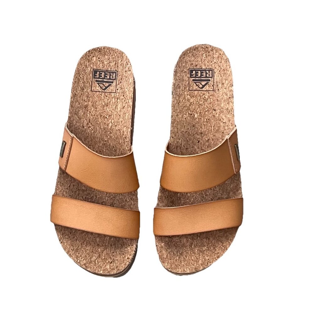 Reef Cushion Vista Hi Platform Sandal Women’s Size 8 Tan Casual Beach - Picture 3 of 9